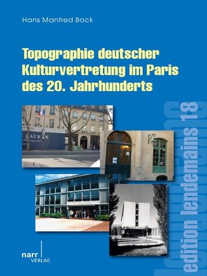 cover image of Topographie deutscher Kulturvertretung im Paris des 20. Jahrhunderts